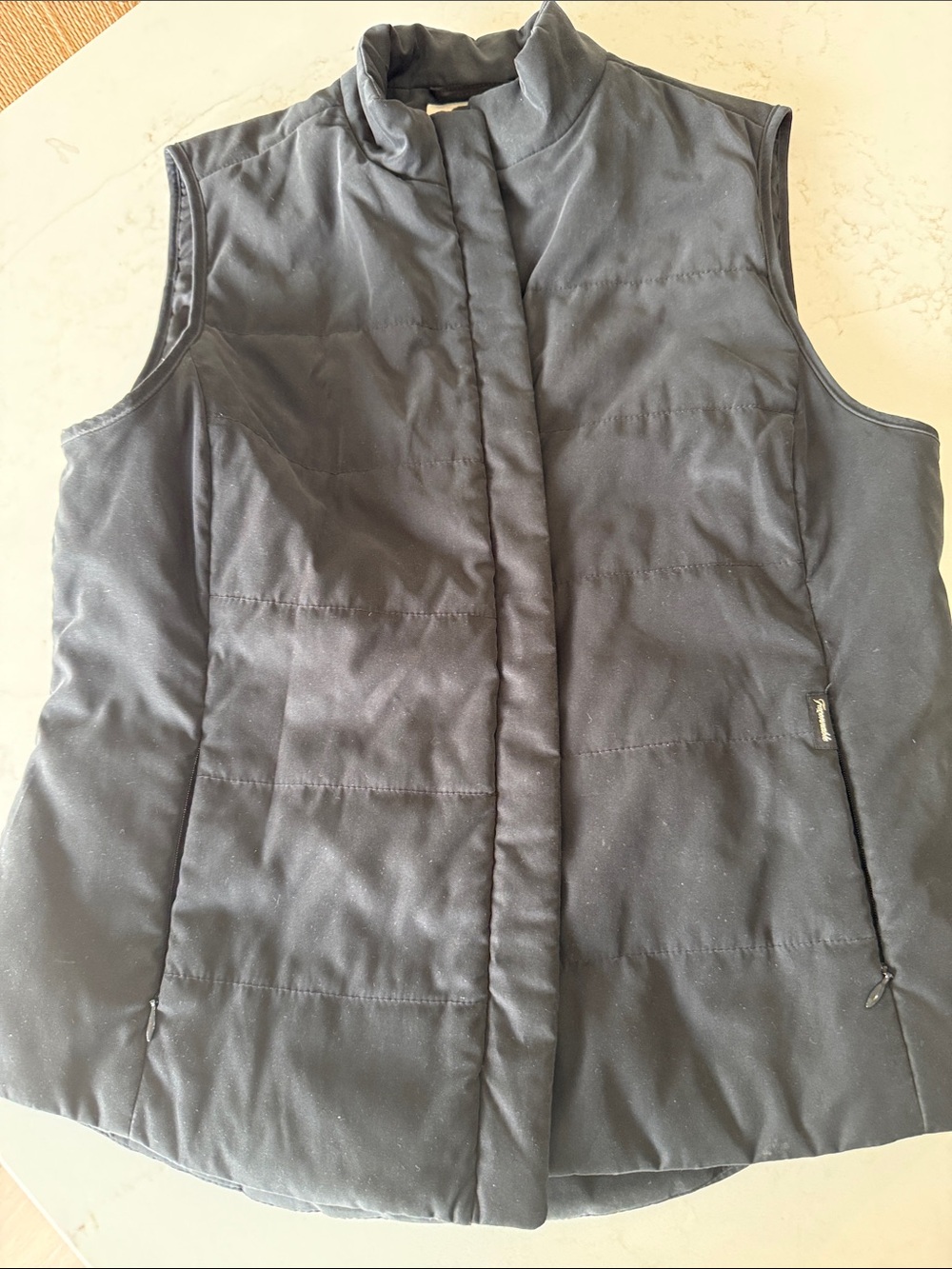 Faconnable Black lightweight vest - size medium.